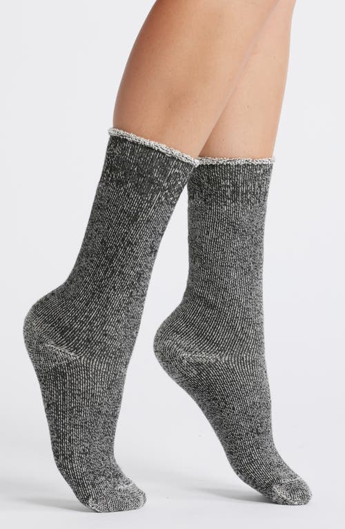 American Trench Sunday Terry Crew Socks in Black 