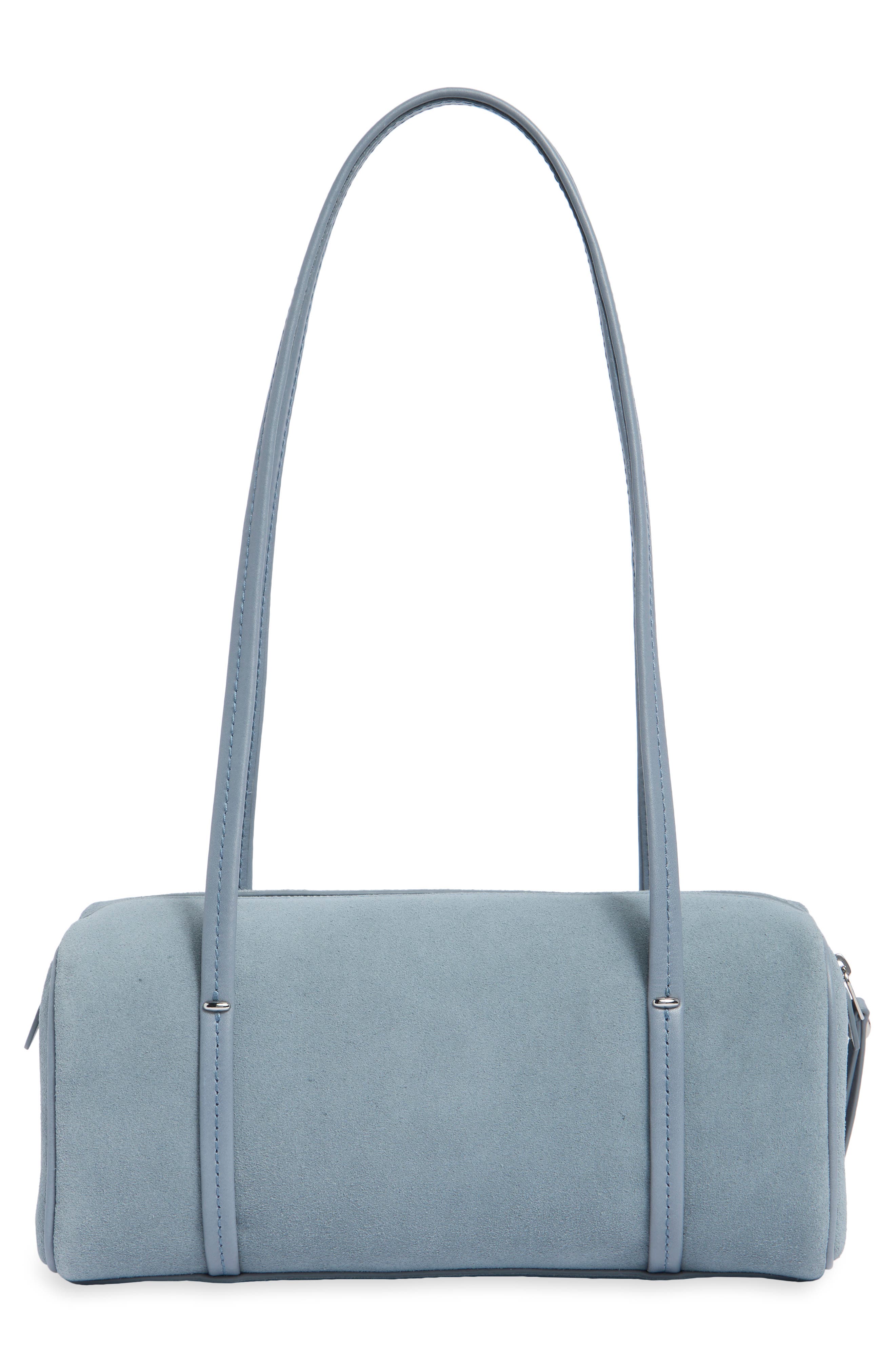 Madewell Modern Legacy Mini Leather Shoulder Bag, Alternate, color, Serene Blue