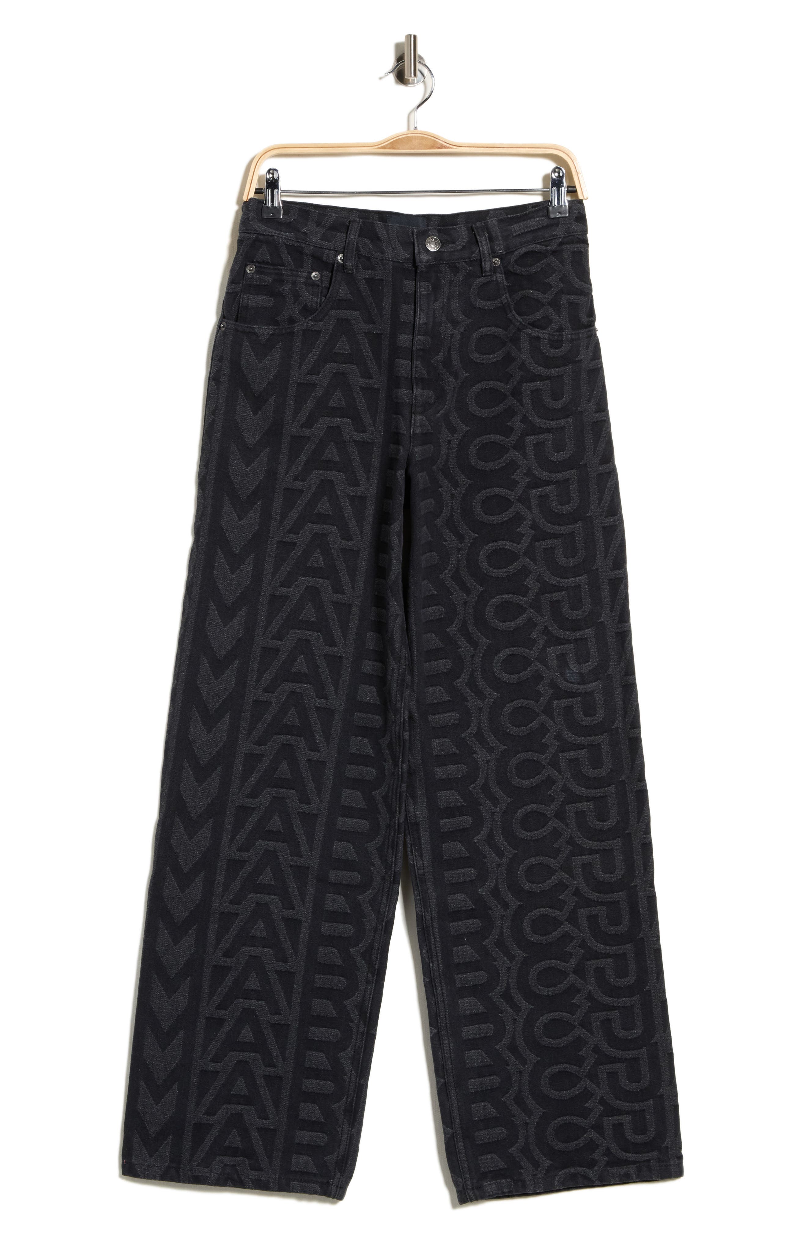Monogram Wide Leg Jeans