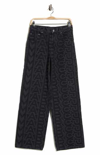 Monogram Wide Leg Jeans