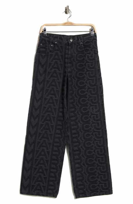 Monogram Wide Leg Jeans
