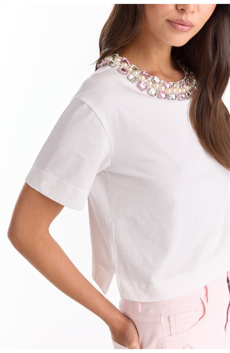 The Noli Shop Crystal Naya T-Shirt, Alternate, color, 