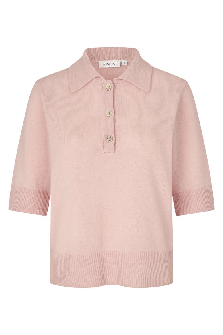MaFynoria Knitted Polo Sweater, Alternate, color, Primrose