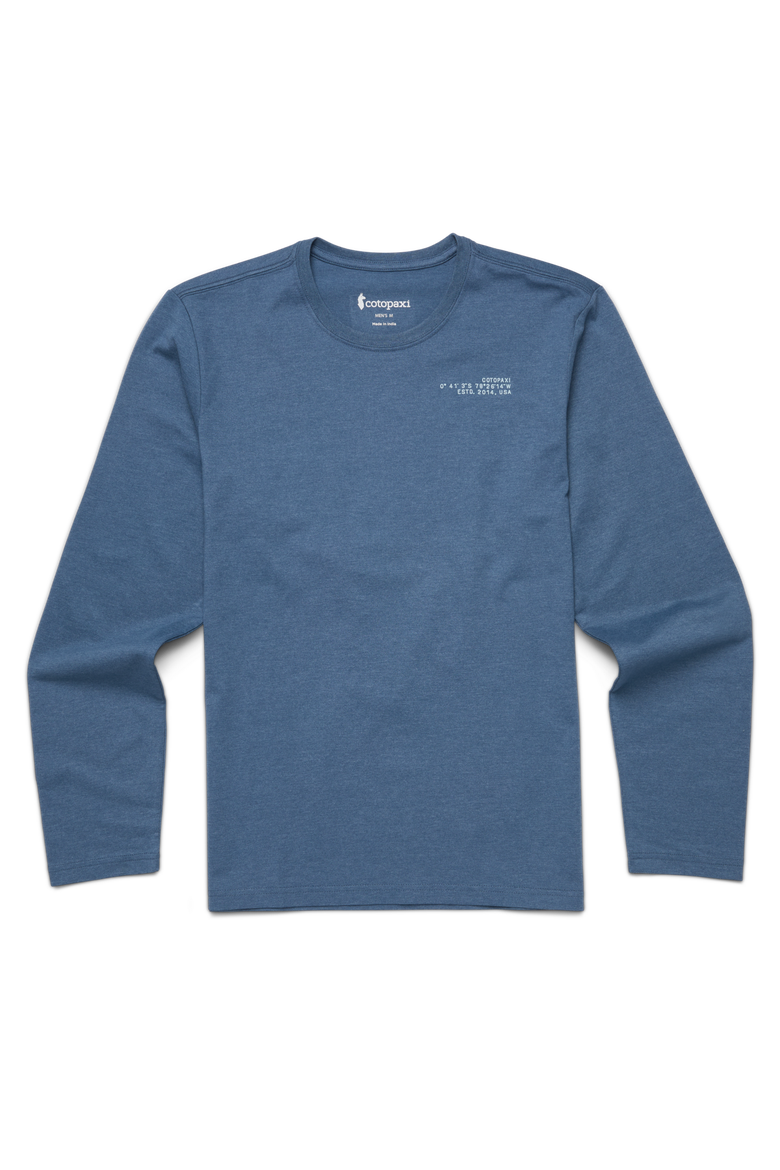 Coordinates Long-Sleeve T-Shirt - Men's, Main, color, Deep Sea