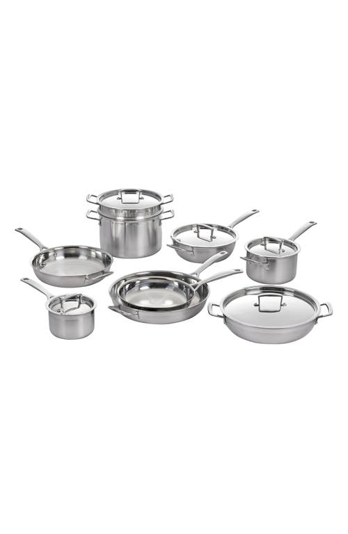 Le Creuset Classic Stainless Steel 14-piece Cookware Set In Stainless Steel