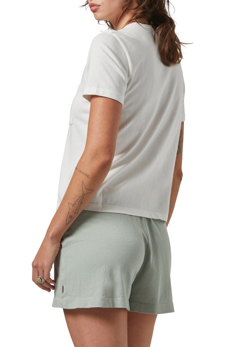 Carefree Organic Cotton T-Shirt, Alternate, color, OFF WHITE