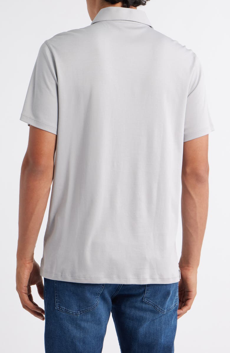 Robert Barakett Georgia Solid Pima Cotton Polo, Alternate, color, Chalk