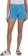 KUT from the Kloth Jane Raw Hem Mid Rise Denim Shorts
