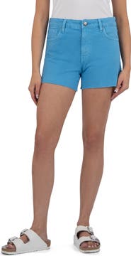 KUT from the Kloth Jane Raw Hem Mid Rise Denim Shorts