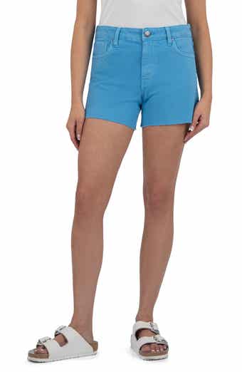 KUT from the Kloth Jane Raw Hem Mid Rise Denim Shorts