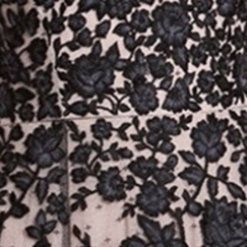 Needle & Thread Embroidered-flowers Scoop-neck Maxi Dress In Black