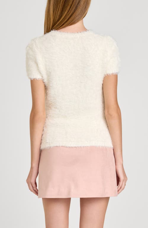 Wayf Hannah Short Sleeve Sweater In White