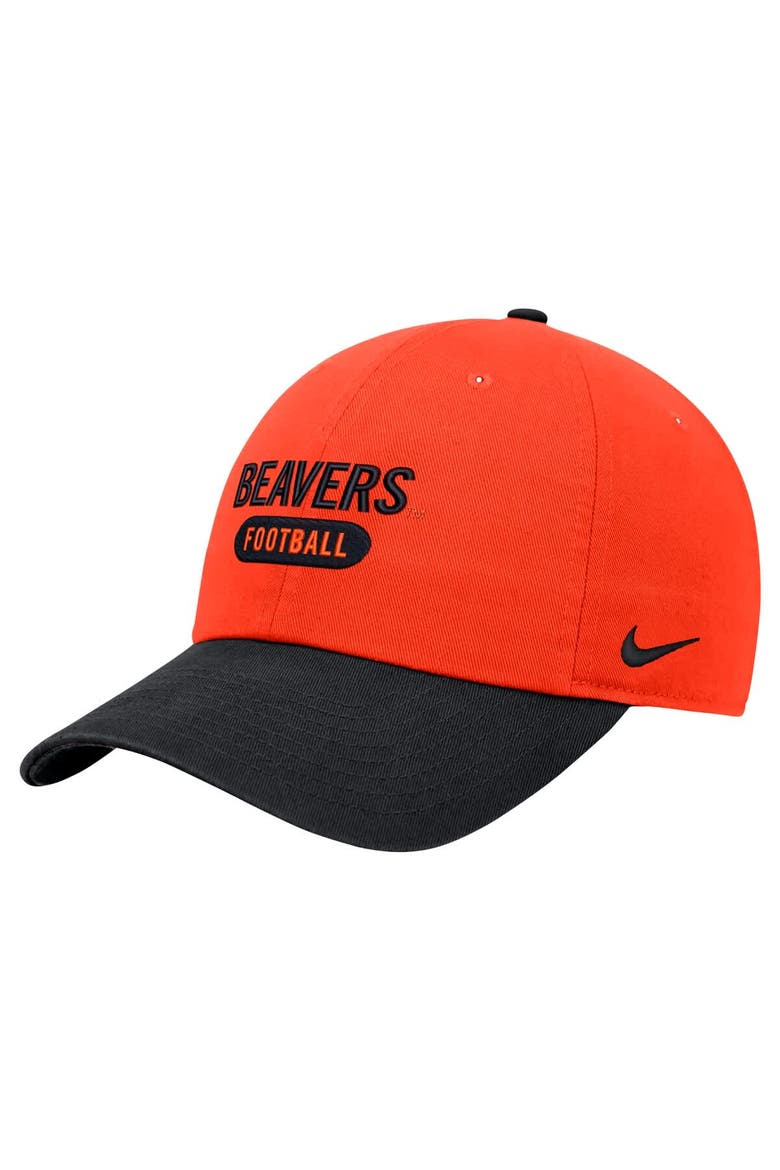 Men's Nike Orange Oregon State Beavers Colorblock Club Adjustable Hat, Main, color, Orange