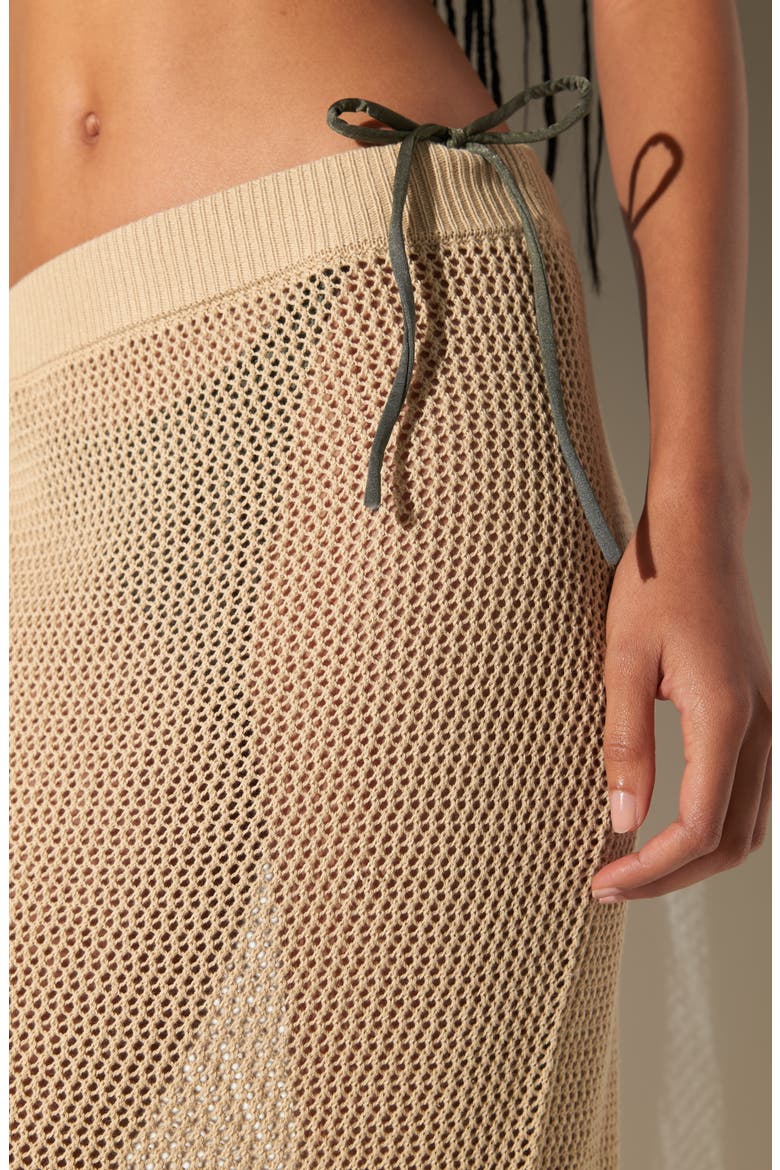 Carmen Crochet Maxi Skirt, Alternate, color, PALO SANTO