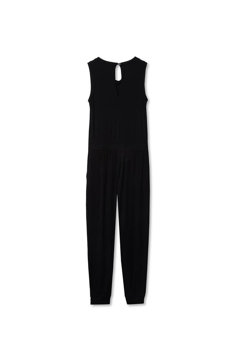 Lands' End Girls Casual Knit Jumpsuit, Alternate, color, Black