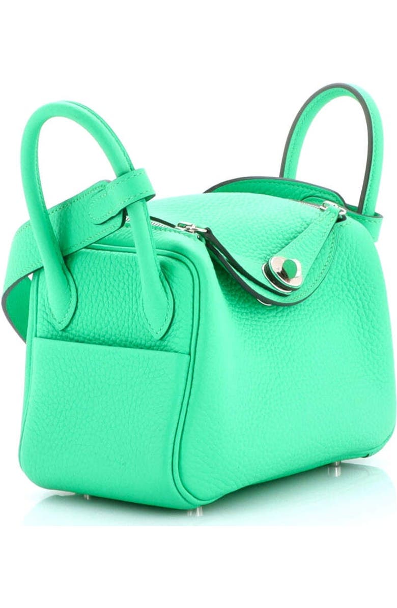Pre-Owned Hermes Lindy Bag Clemence Mini, Alternate, color, Vert Comics