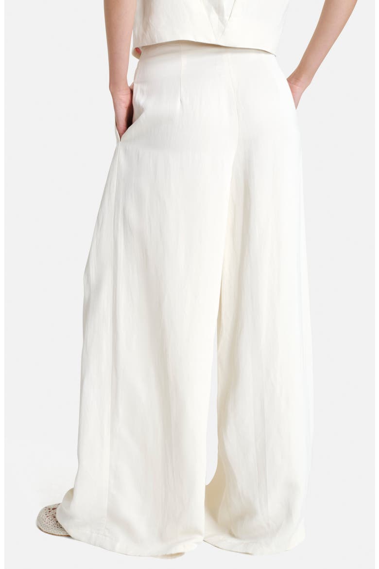 Drew High Waist Wide Leg Pants, Alternate, color, BONE