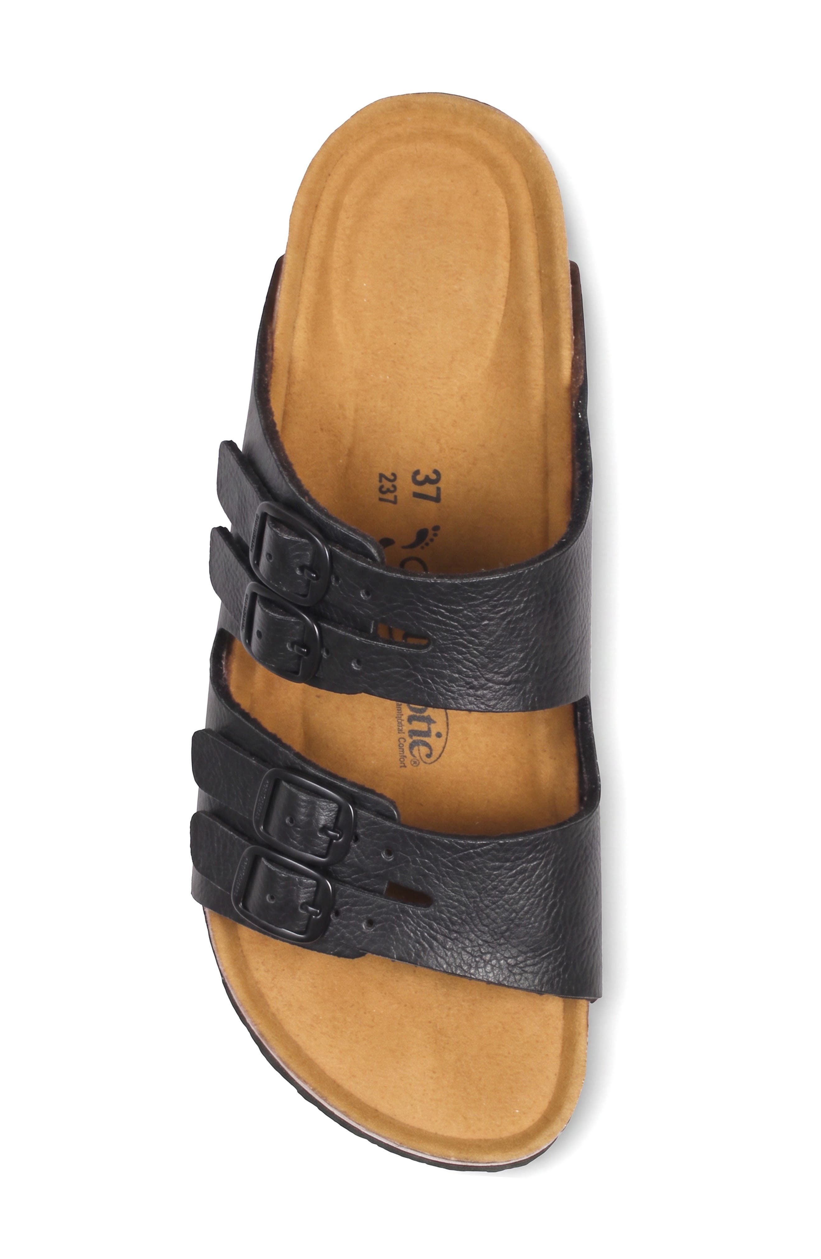 Willow Slide Sandal, Alternate, color, BLACK