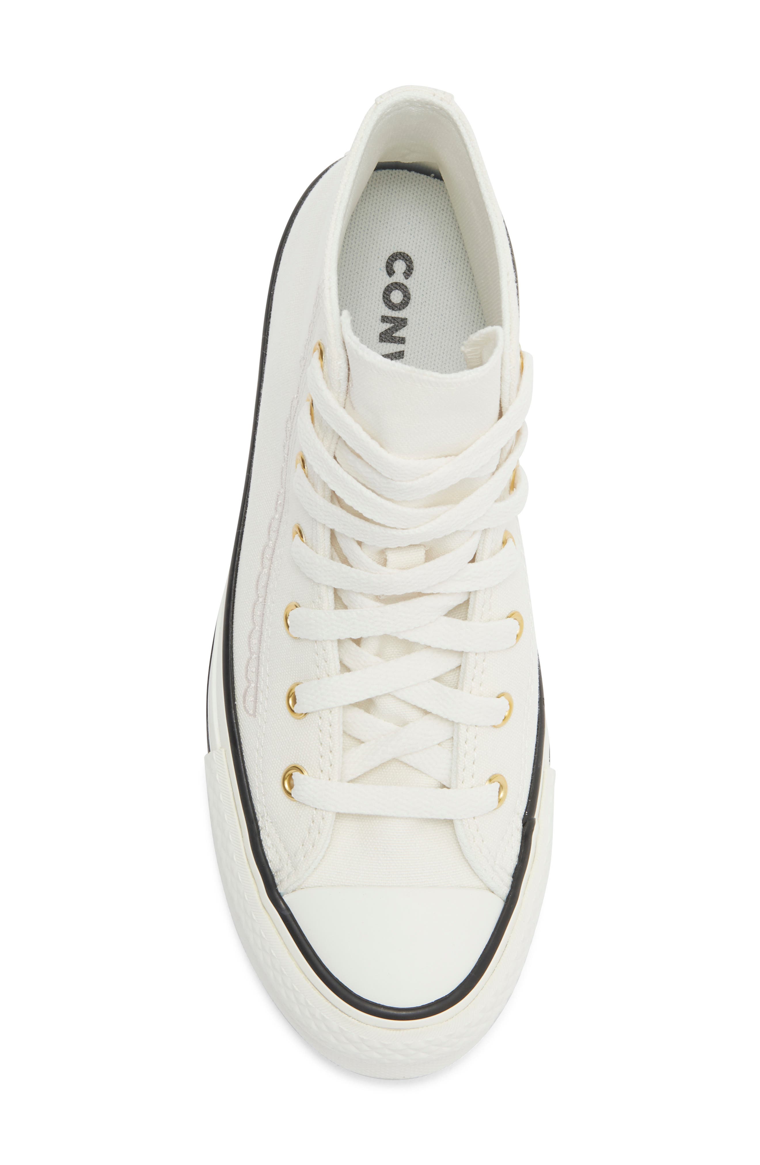 Kids' Chuck Taylor® All Star® Lift Platform High Top Sneaker, Alternate, color, VINTAGE WHITE/ VINTAGE WHITE