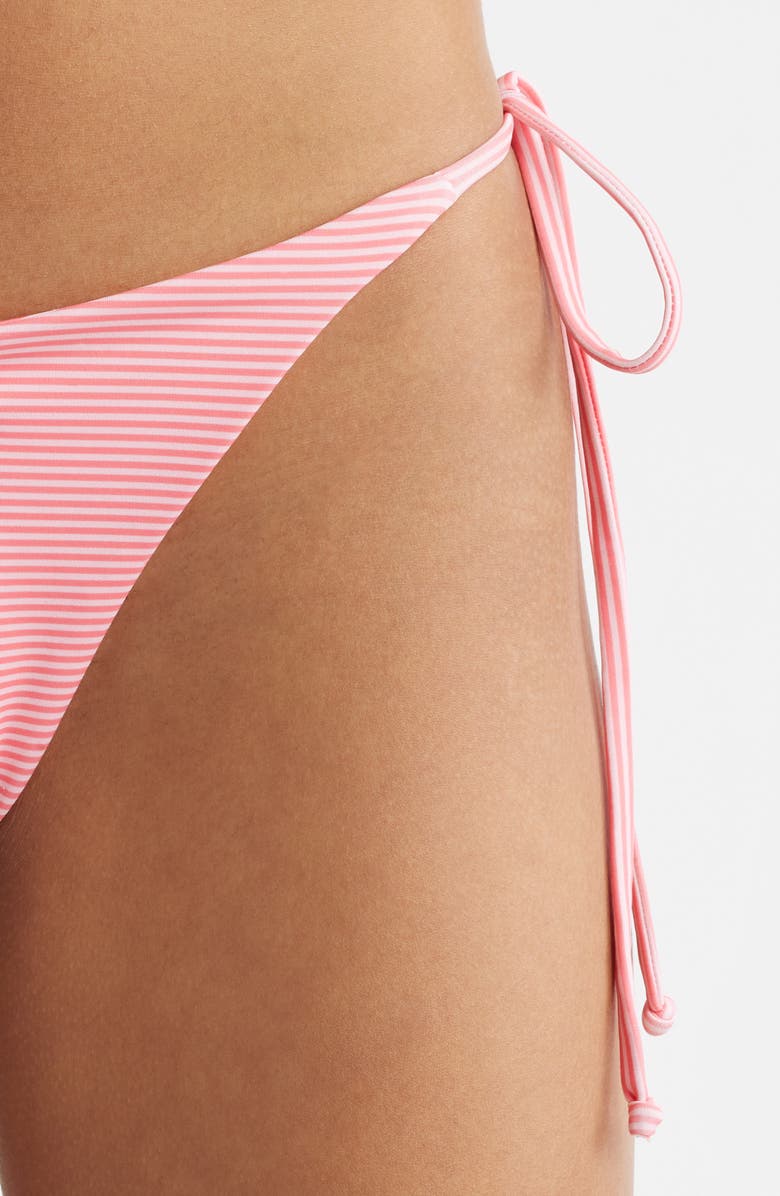 Bella Venice Belle Stripe Bikini Bottoms, Alternate, color, Pink Stripe