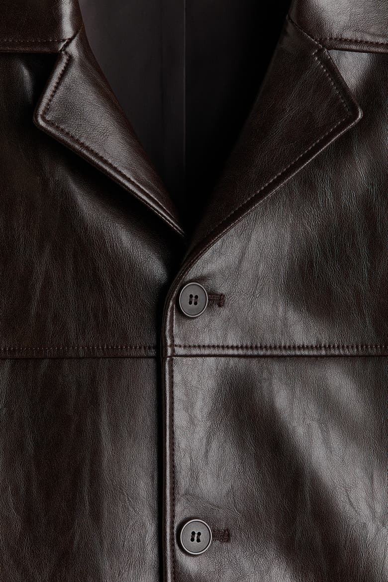 Coated Jacket, Alternate, color, Dark brown
