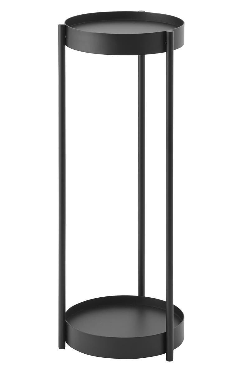Yamazaki Rolling Two-Tier Plant Stand, Main, color, Black