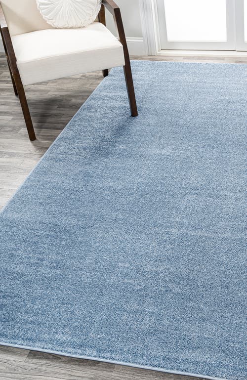 Jonathan Y Haze Solid Low-pile Area Rug In Blue
