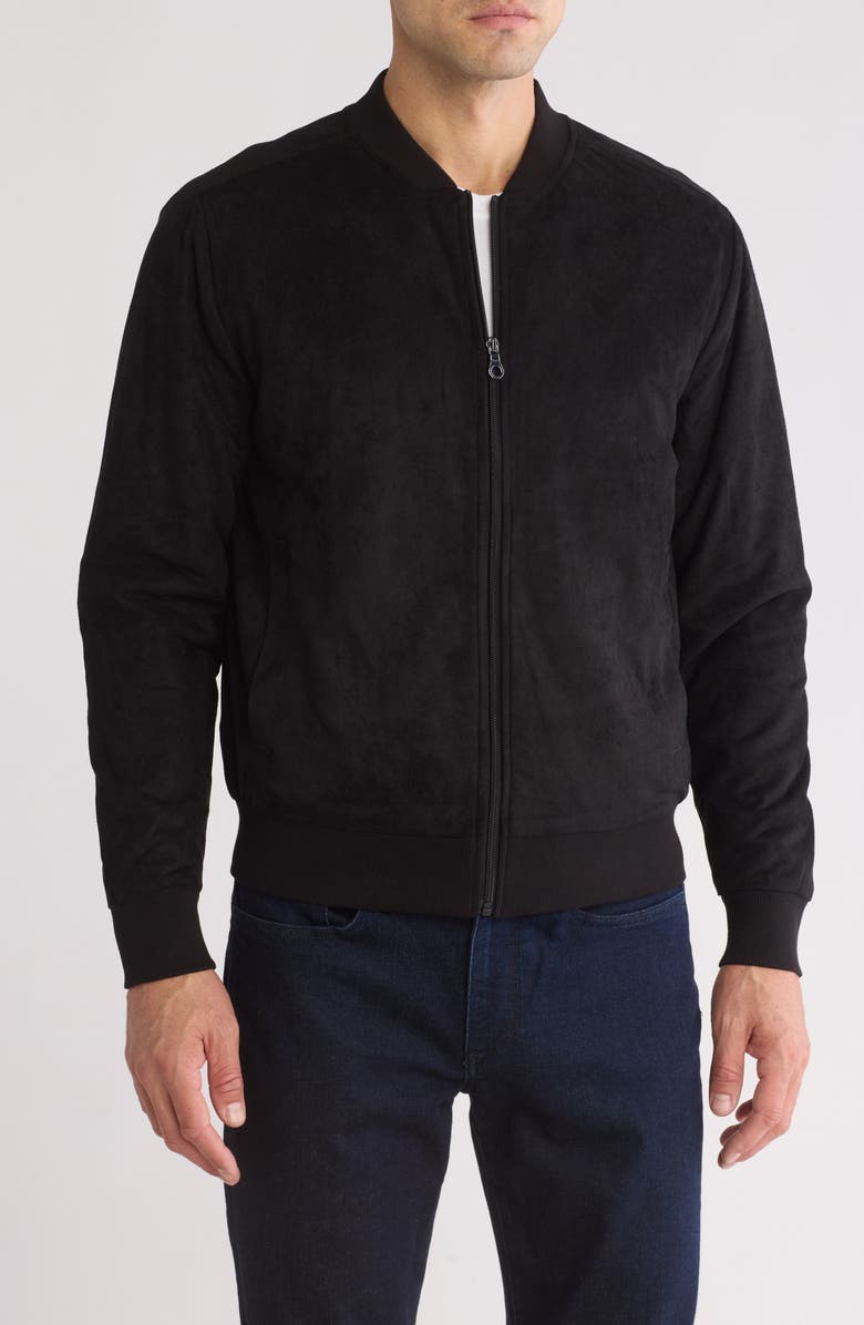 WESTZEROONE Condor Bomber Jacket, Main, color, Black