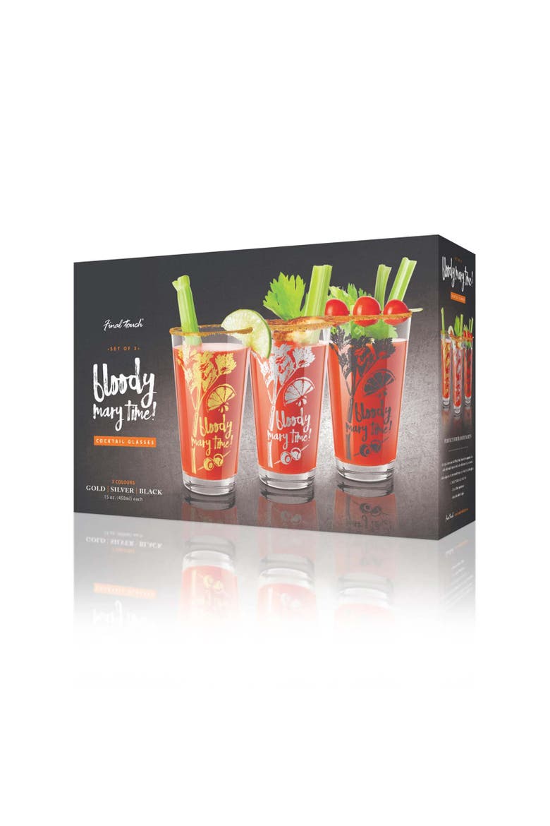 Bloody Mary Time Cocktail Glasses, Alternate, color, Clear