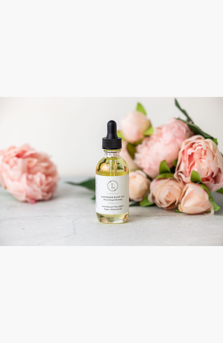 Lizush Lavender Body Oil, Natural Moisturizing Body Oil, Alternate, color, NO COLOR