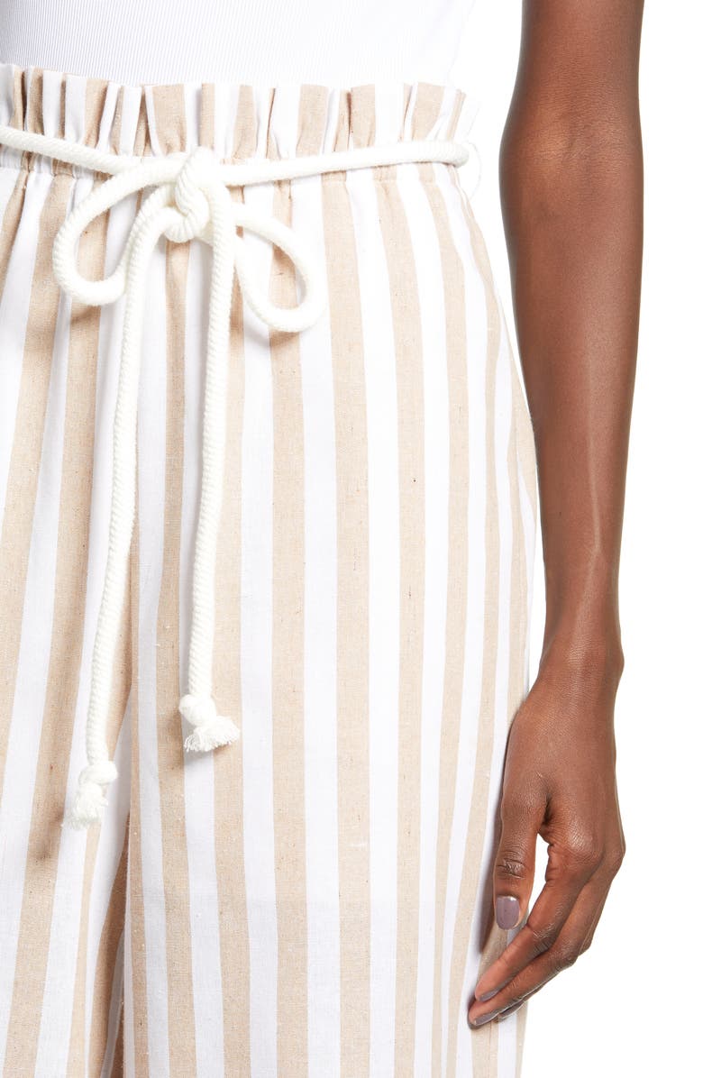 English Factory Stripe Wide Leg Pants, Alternate, color,