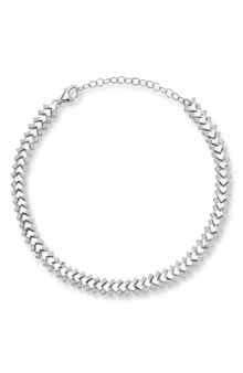 CHLOE AND MADISON Chevron Chain Bracelet