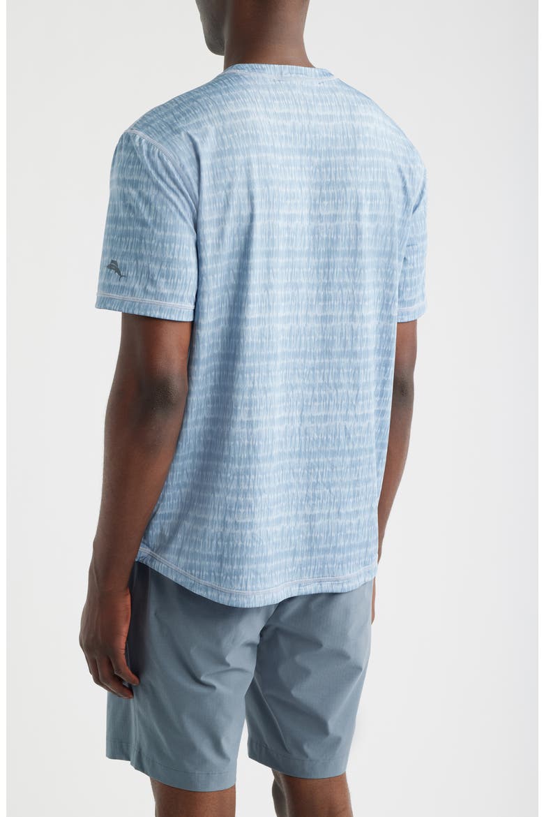 Wave Break Flip Reversible Performance T-Shirt, Alternate, color, BERING BLUE