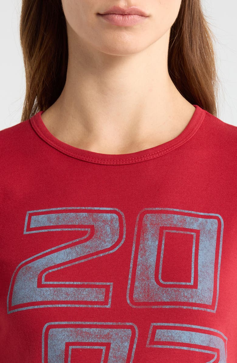 PacSun 2007 Skimmer Cotton Graphic T-Shirt, Alternate, color, Red