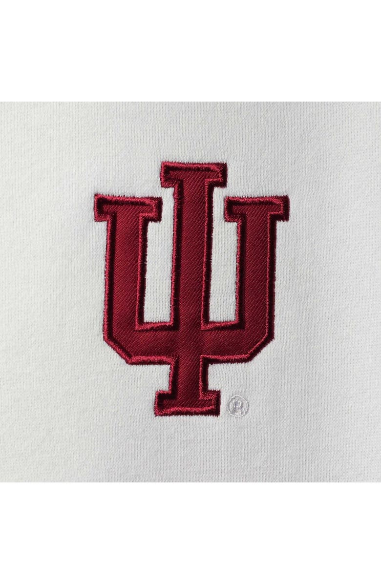 COLOSSEUM Men's Colosseum White Indiana Hoosiers Tortugas Logo Quarter-Zip Jacket, Alternate, color, 