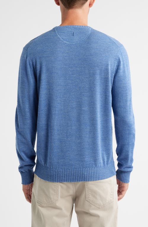 Johnnie-o Ronald Merino Wool Sweater In Blue