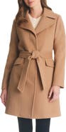 Kate Spade New York belted wool blend coat