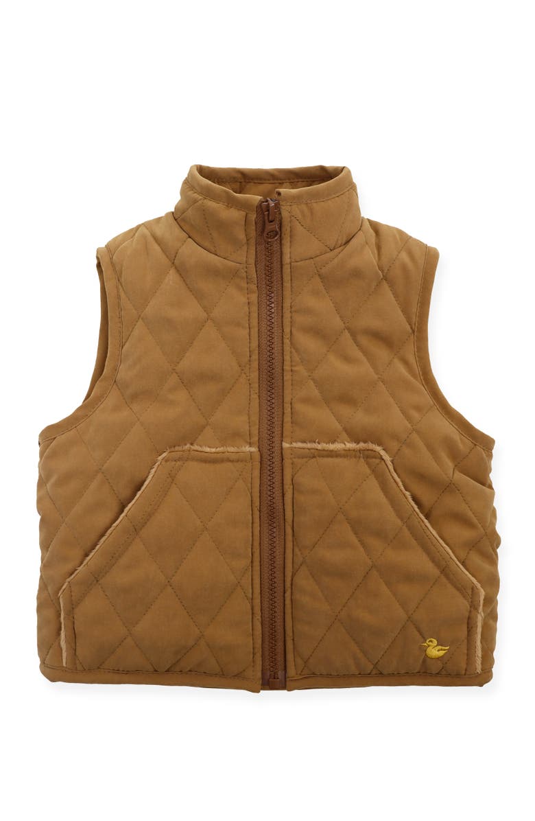 Widgeon Classic Zip Quilted Barn Vest, Main, color, Caramel