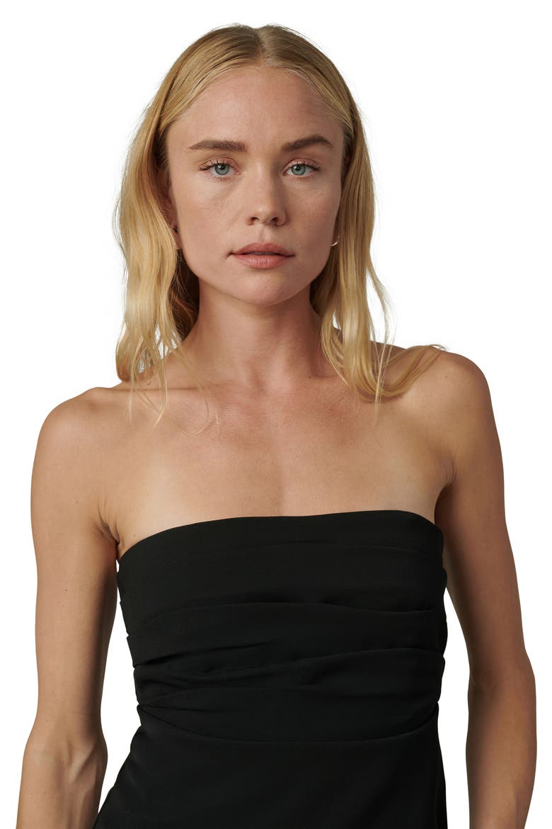 The Laura Strapless, Alternate, color, BLACK