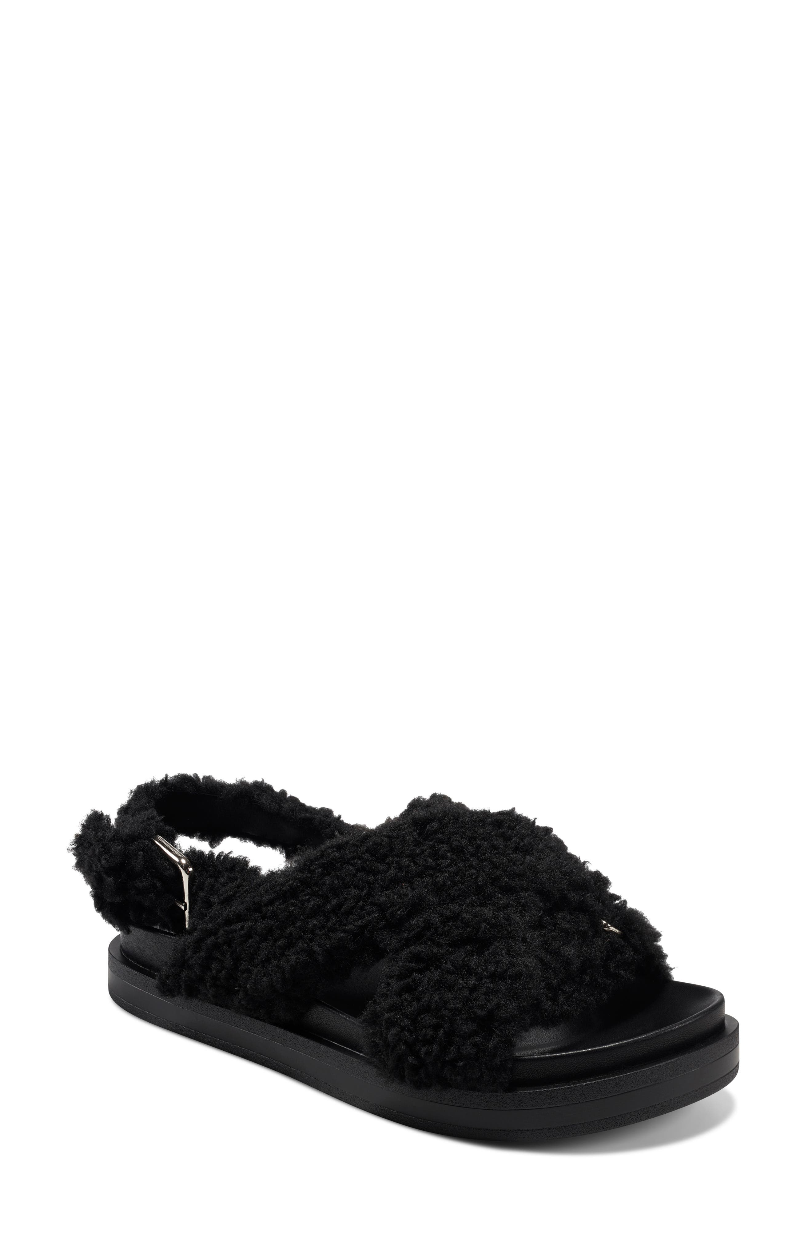 Aerosoles Loma Faux Shearling Slingback Sandal, Main, color, 
