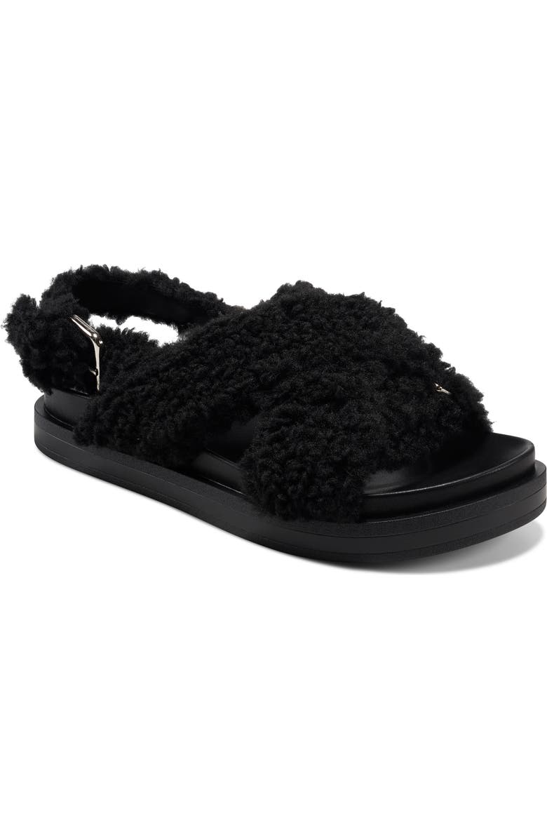 Aerosoles Loma Faux Shearling Slingback Sandal, Main, color,