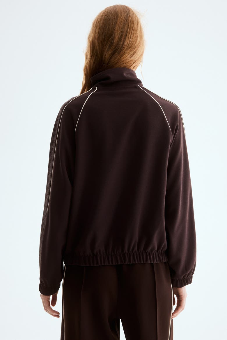 Track Jacket, Alternate, color, Dark brown