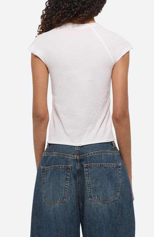 Helmut Lang Twisted Crop Top In White