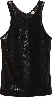 TOTEME Curved Sequin Tank