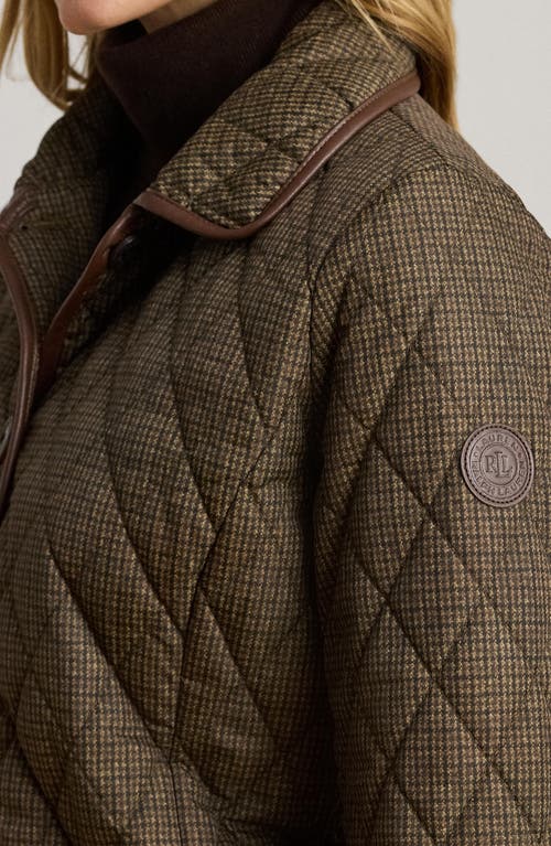 Ralph Lauren Lauren  Quilted Jacket In Brown