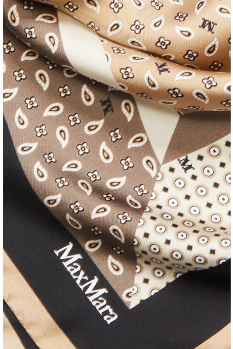 Paisley Monogram Silk Square Scarf (Women) | Nordstrom