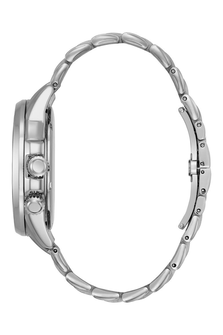 Calendrier Bracelet Watch, 44mm, Alternate, color, SILVER-TONE