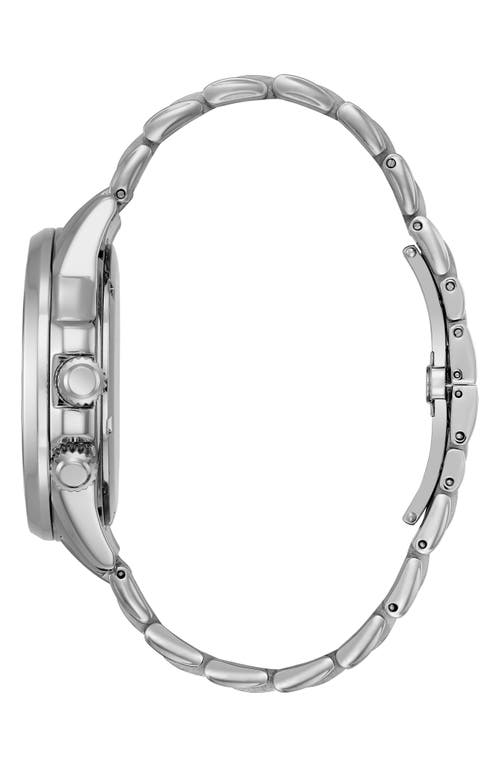 Citizen Calendrier Mens Multi-function Silver Tone Stainless Steel Bracelet Watch Bu2021-51l In Metallic