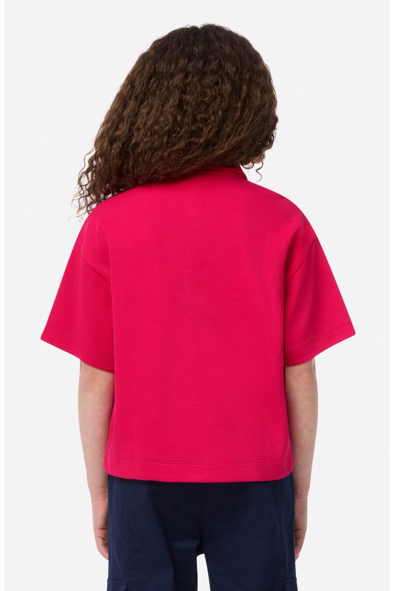 Kids' Stretch Cotton Piqué Oversize Polo, Alternate, color, BIGARREAU
