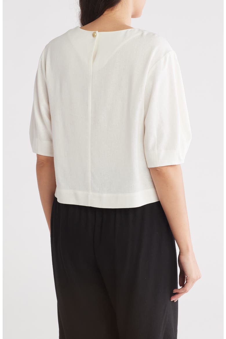 Balloon Sleeve Top, Alternate, color, IVORY